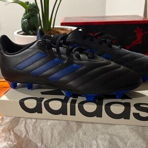 Brand new Adidas cleats and shinguards